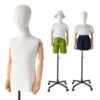 Petit mannequin enfant unisexe sur roulettes - hauteur réglable 142 à 204 cm