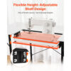 Table de couture VEVOR avec plateau pliable et support machine réglable - 140 cm