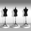 Mannequin de couture femme épinglable - hauteur réglable 130 à 168 cm