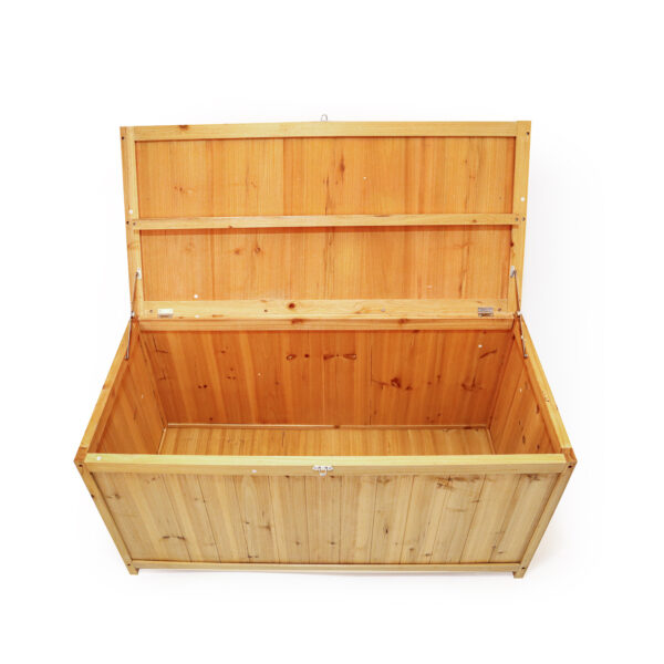 Coffre de jardin en bois de sapin - 113 × 60 × 53 cm
