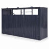 Cache-poubelles triple en acier galvanisé 238 × 79,5 × 122 cm