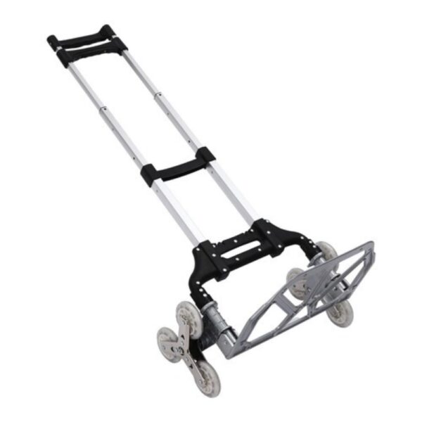 ebc44b3bd6b145fab804f60b494f8b8c-goods Diable monte-escalier pliable 75 kg - aluminium et 6 roues