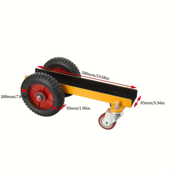 Chariot porte-panneaux tout-terrain 500 kg - roues pneumatiques et serrage