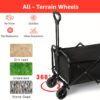 Chariot pliable compact 46,5 × 34 cm tout-terrain
