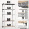 Rayonnage métallique SONGMICS 5 niveaux 100 x 50 x 200 cm - 600 kg