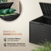Coffre de jardin 190 L anthracite en polypropylène - 78 × 44 × 55 cm