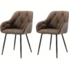 Chaises vintage en similicuir avec accoudoirs - lots de 2, 4 ou 6