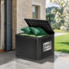Coffre de jardin 190 L anthracite en polypropylène - 78 × 44 × 55 cm