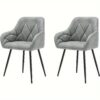 Chaises vintage en similicuir avec accoudoirs - lots de 2, 4 ou 6