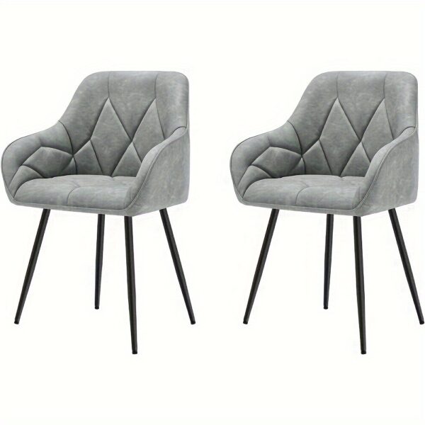Chaises vintage en similicuir avec accoudoirs - lots de 2, 4 ou 6