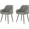 Chaises vintage en similicuir avec accoudoirs - lots de 2, 4 ou 6