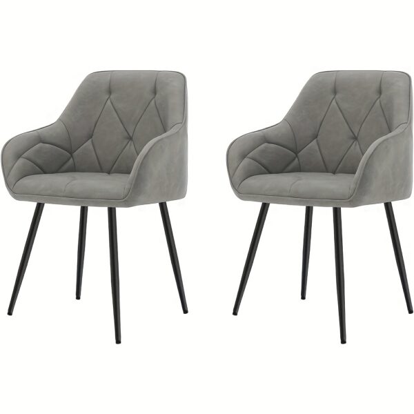 Chaises vintage en similicuir avec accoudoirs - lots de 2, 4 ou 6