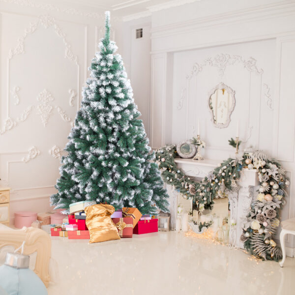 Sapin de Noël artificiel enneigé 213 cm - 870 branches - AUTOFOREVER