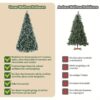 Sapin de Noël artificiel enneigé - 150, 240 ou 270 cm - LIFERUN