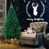 Sapin de Noël artificiel vert en PVC - 180, 210 ou 240 cm - HENGMEI