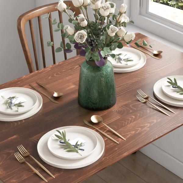 Table à manger 120 × 75 cm - pin massif marron
