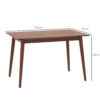 Table à manger 120 × 75 cm - pin massif marron