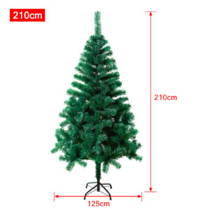 Sapin de Noël artificiel vert en PVC - 180, 210 ou 240 cm - HENGMEI