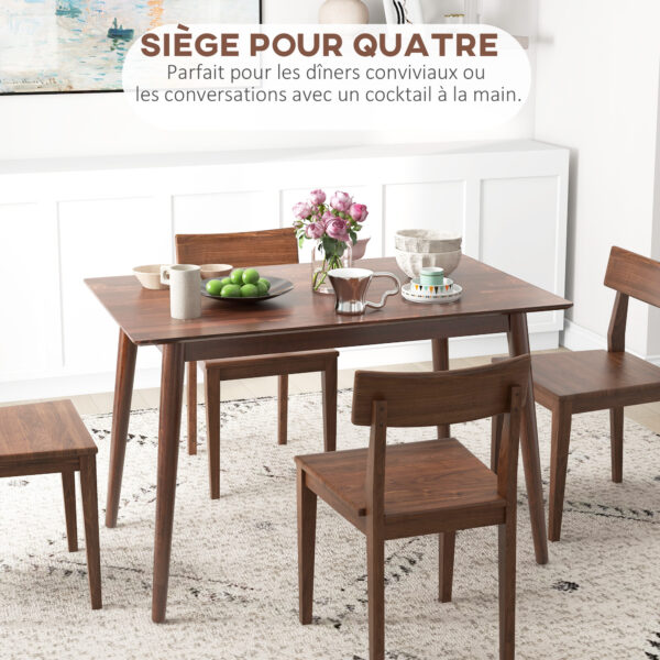 Table à manger 120 × 75 cm - pin massif marron