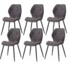 9ab7a679-d543-42e2-8e5a-289c71180b41 Lot de 6 chaises EGOONM en tissu aspect lin et pieds métal