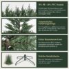 b5f1a97b64e540c1837e0da84c10fda4-goods Sapin de Noël artificiel à aiguilles moulées PE/PVC - 180 ou 210 cm - SALCAR