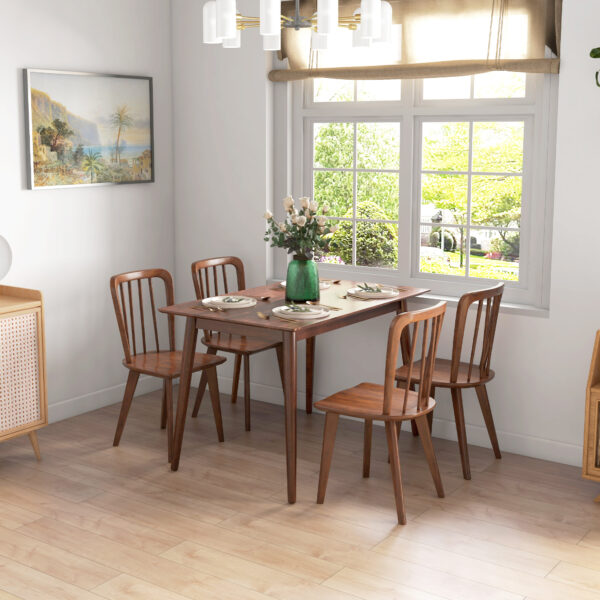 Table à manger 120 × 75 cm - pin massif marron