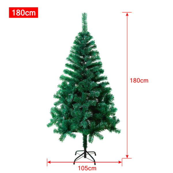 Sapin de Noël artificiel vert en PVC - 180, 210 ou 240 cm - HENGMEI