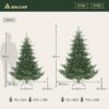 cb9423468d2943a88a9949330696dede-goods-1 Sapin de Noël artificiel à aiguilles moulées PE/PVC - 180 ou 210 cm - SALCAR