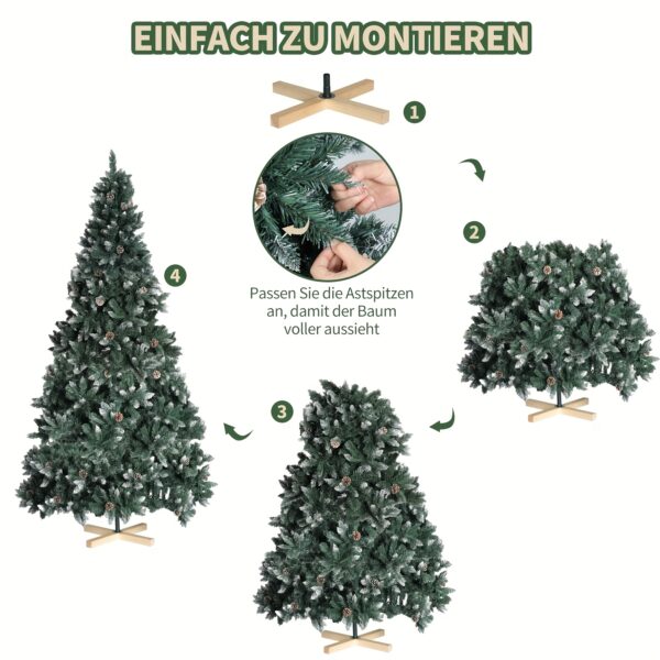 Sapin de Noël artificiel enneigé - 150, 240 ou 270 cm - LIFERUN
